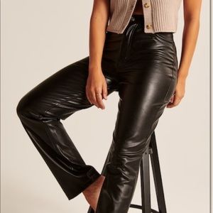 Abercrombie Curve Love Faux Leather Pants